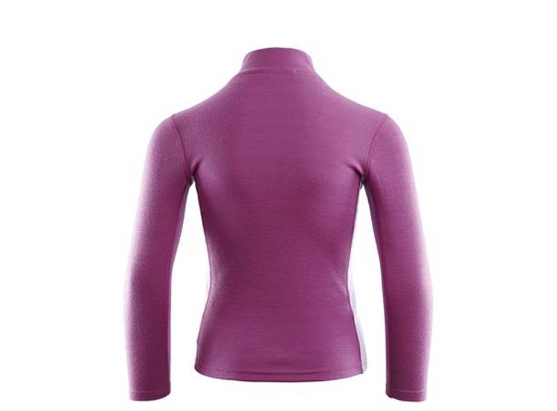 Aclima WarmWool mockneck Sunset Purple / Purple Rose