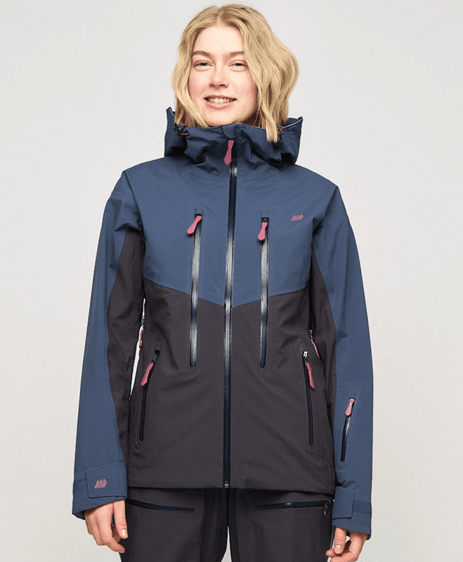 Skogstad Blågjella 3-lags teknisk jakke blå/rosa