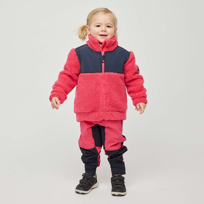 Skogstad Alnes fleecejakke flamingo