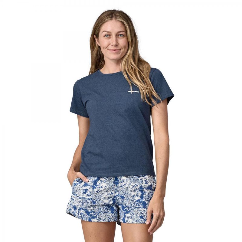 Patagonia W´S P-6 Logo Responsibili-Tee utility blue