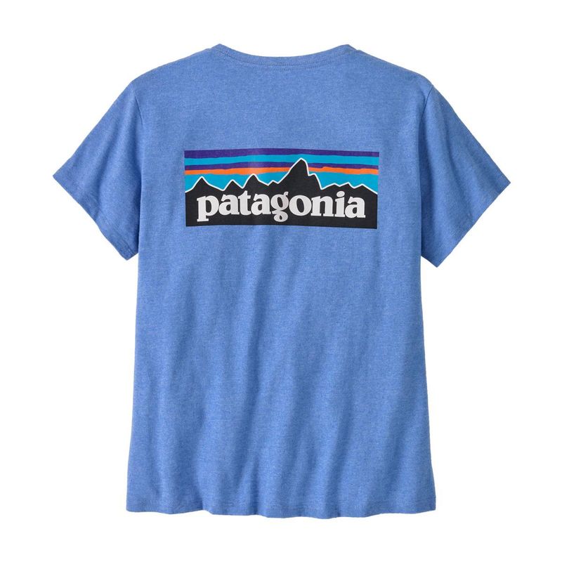 Patagonia W´S P-6 Logo Responsibili-Tee Abnb Abundant Blue