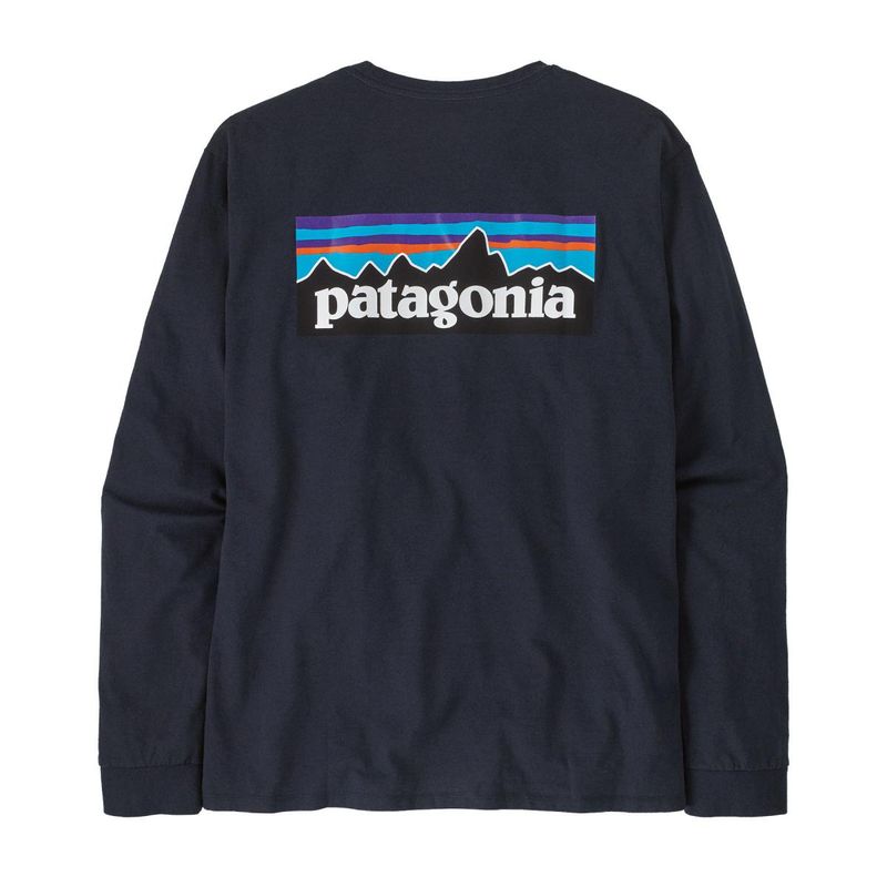 Patagonia M´S L/S P-6 Logo Responsibili-Tee Nena New Navy